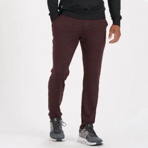 Vuori Pants Men's Size Large Oxblood Heather